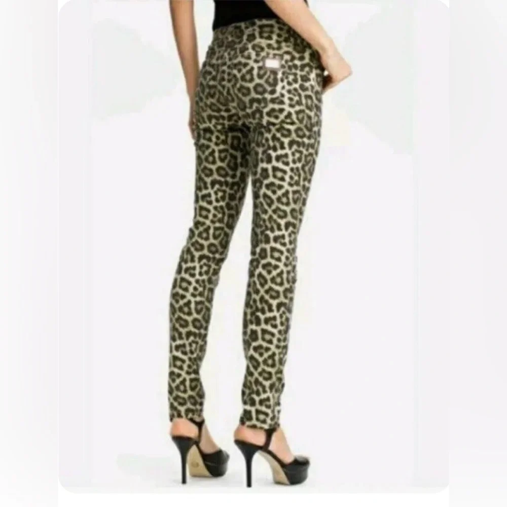 Michael Kors jeans‎ size 8 cheetah print super stretch skinny jeans 🤎🤎